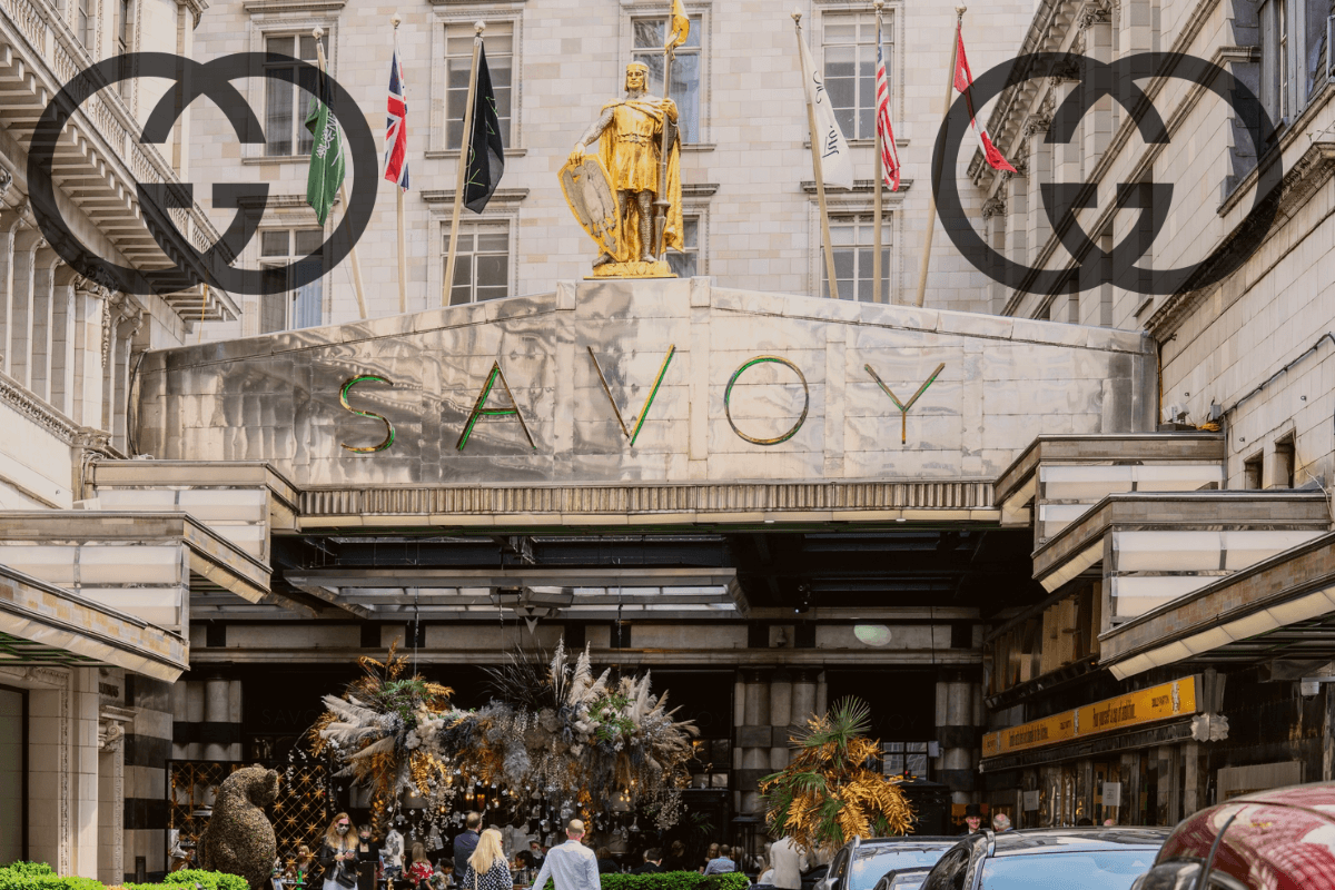Gucci берет на себя обустройство роскошного отеля The Savoy для демонстрации новой коллекции багажа