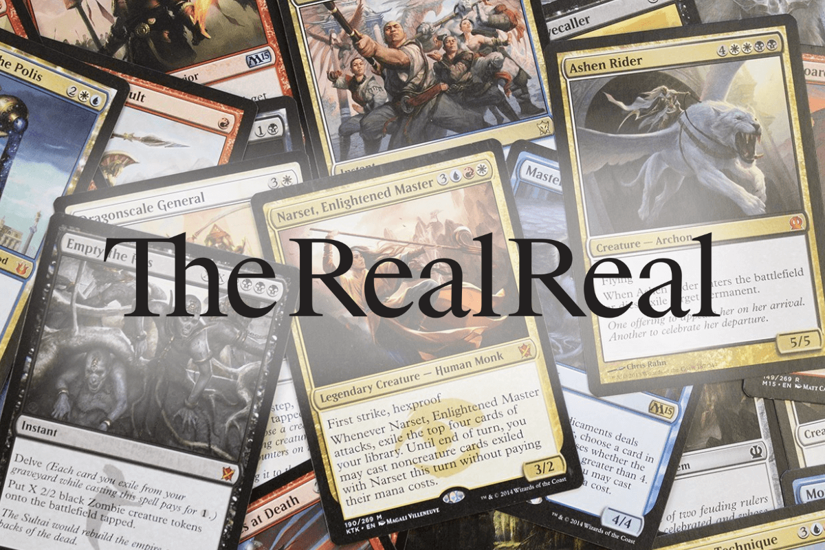 RealReal продает игровые карточки Magic: The Gathering Cards
