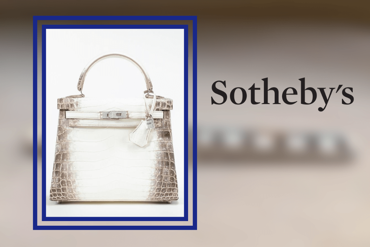 Аукционный дом Sotheby’s планирует продать роскошную сумку Hermes Kelly не менее, чем за 500 тыс. долларов