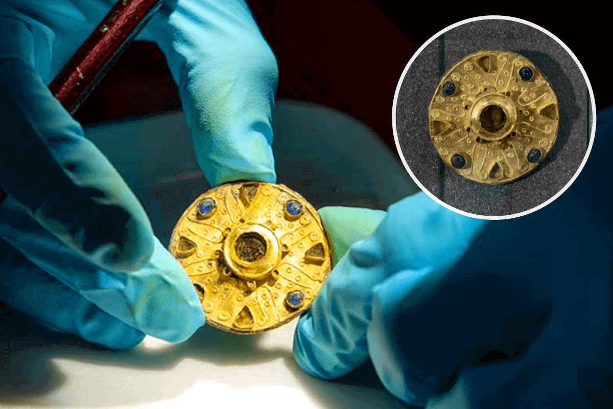 Редкая 1400-летняя золотая брошь найдена среди раннесредневековых гробниц в Базеле