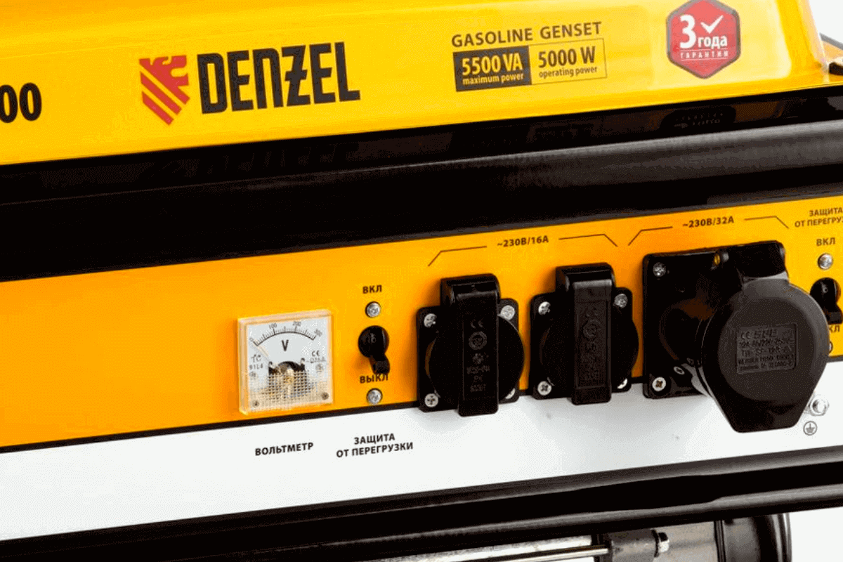Лучшие бензиновые генераторы: Denzel GE 6900