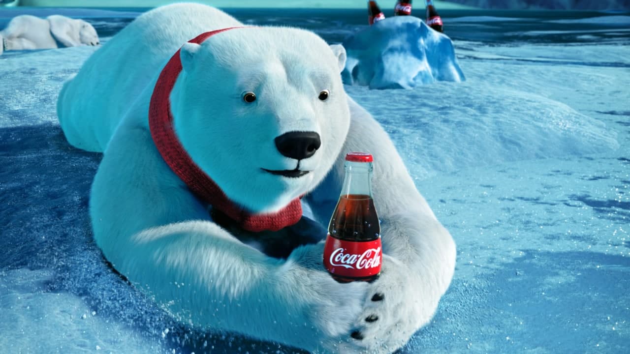 Белый Медведь символ компании Coca Cola