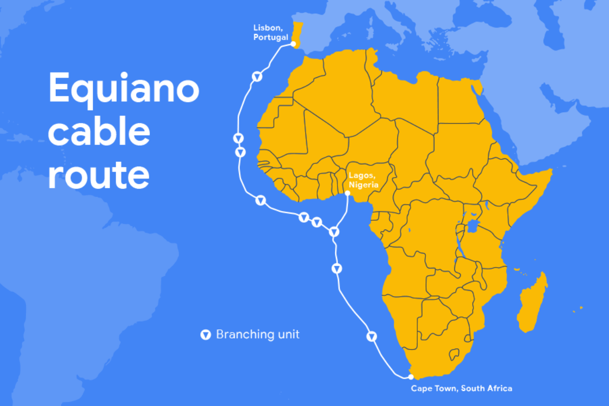 Интернет-кабель Google Equiano в 5 раз увеличит скорость интернета в Африке