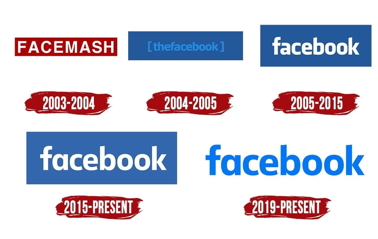 Логотип и название компании Facebook