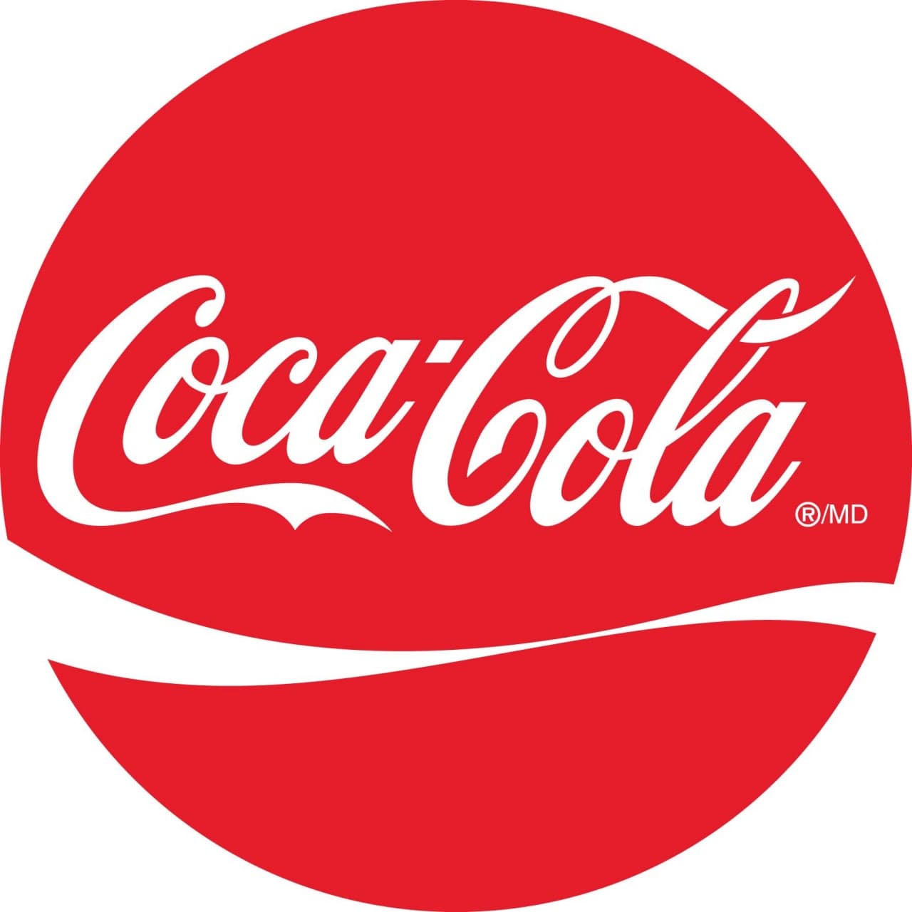 Логотип и шрифт текста компании Coca Cola