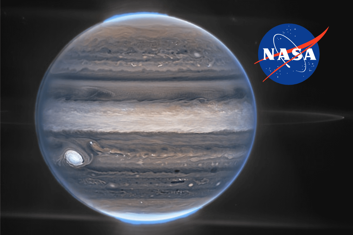 NASA публикует изображения Юпитера с телескопа Джеймса Уэбба