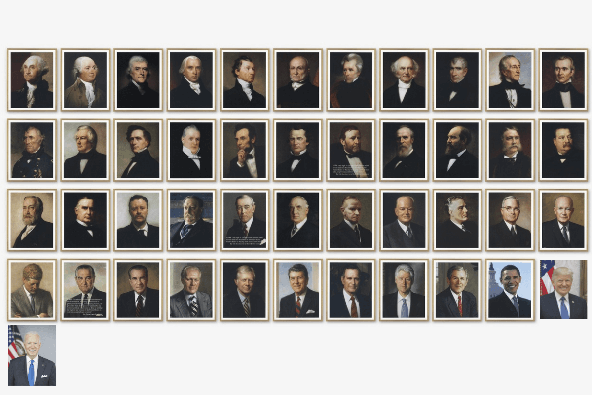 Назван список всех президентов США до сегодняшнего дня