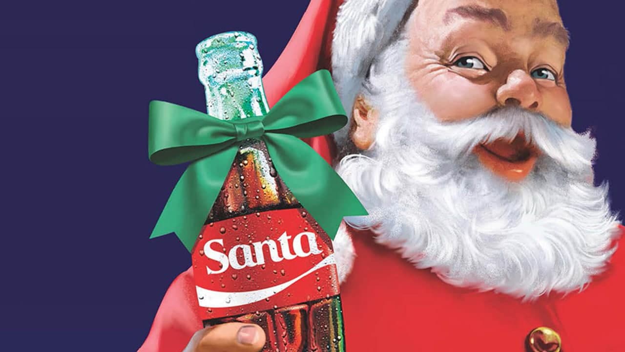 Санта Клаус символ компании Coca Cola