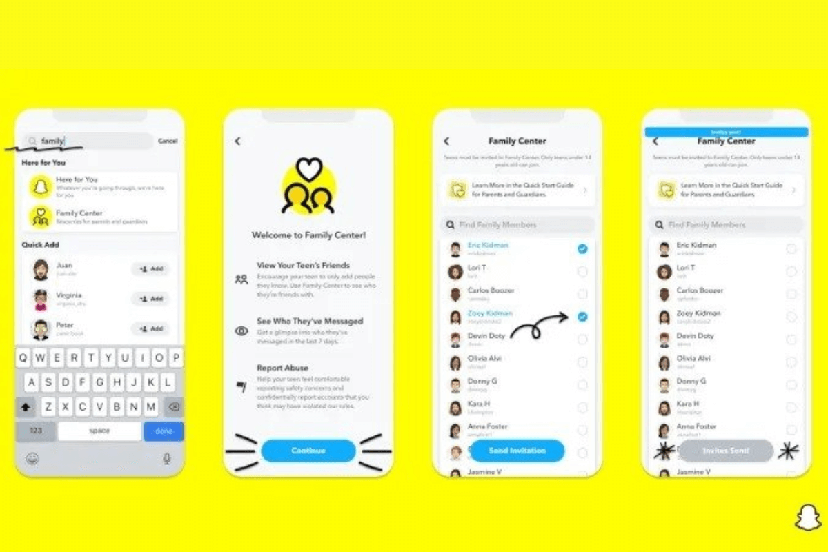 Snapchat официально вводит родительский контроль с помощью новой функции «Семейный центр»
