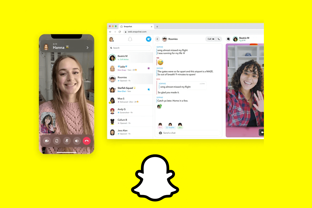 У Snapchat появилась версия для ПК, где открывается доступ к чатам и видеозвонкам