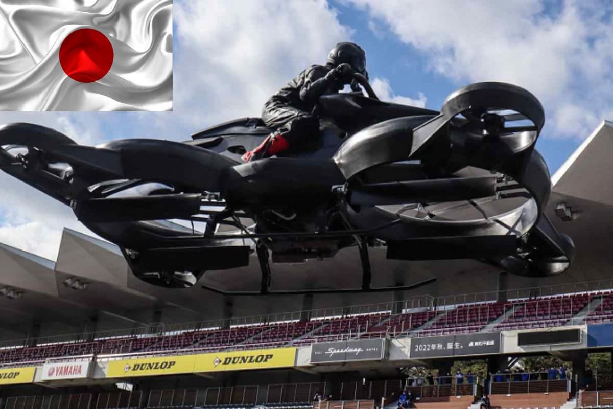 Японский стартап ALI презентовал летающий мотоцикл Xturismo с бензиновым двигателем за $682 тысяч