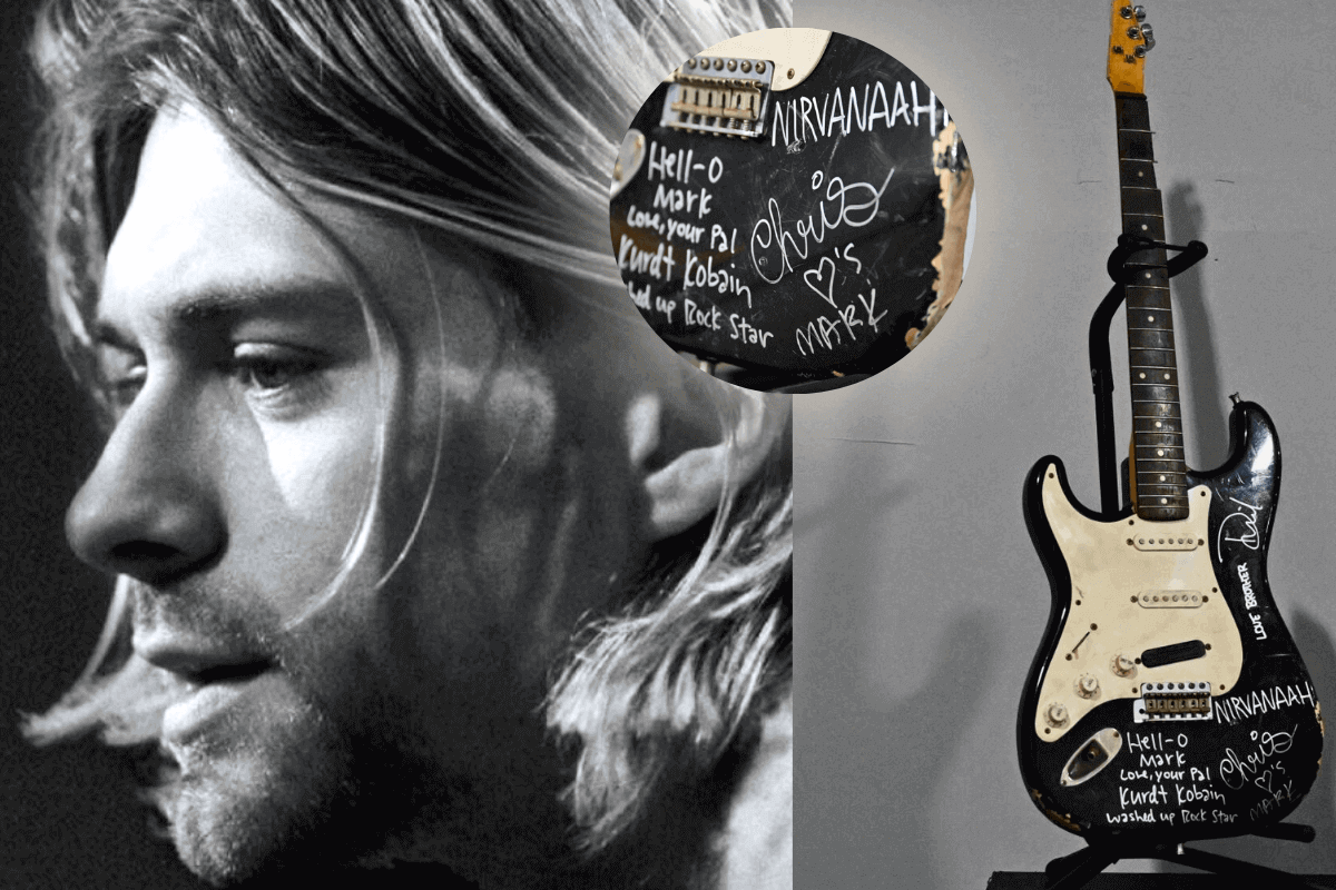 Разбитая гитара Курта Кобейна продана на аукционе за почти 600 тыс. долларов