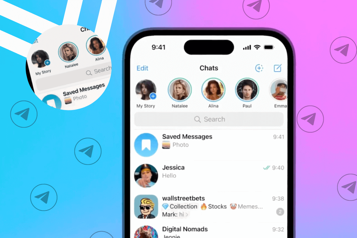 Telegram присоединяется к любителям Stories