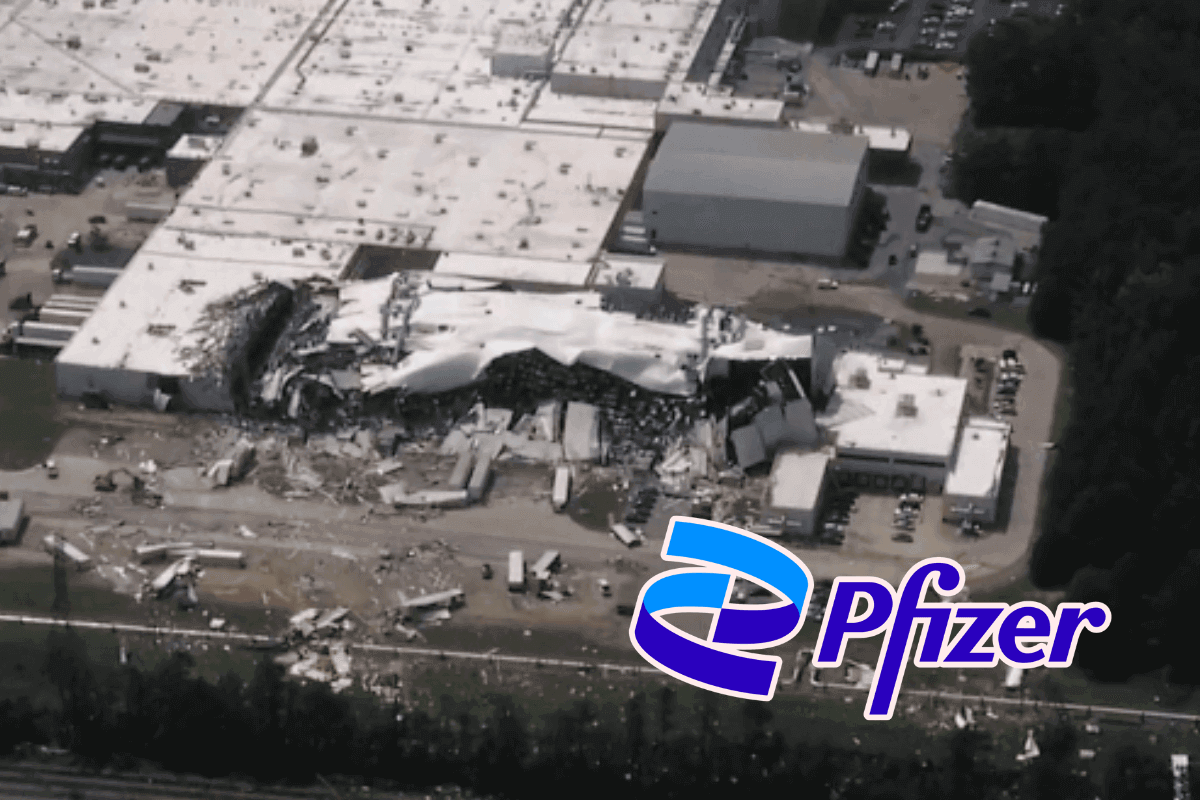 Разрушен завод Pfizer в Северной Каролине