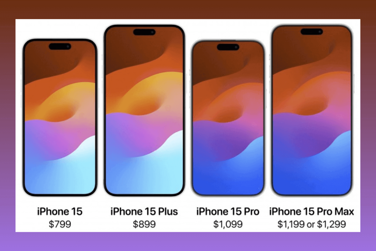 Габаритные размеры iPhone 15, Plus, Pro и Pro Max