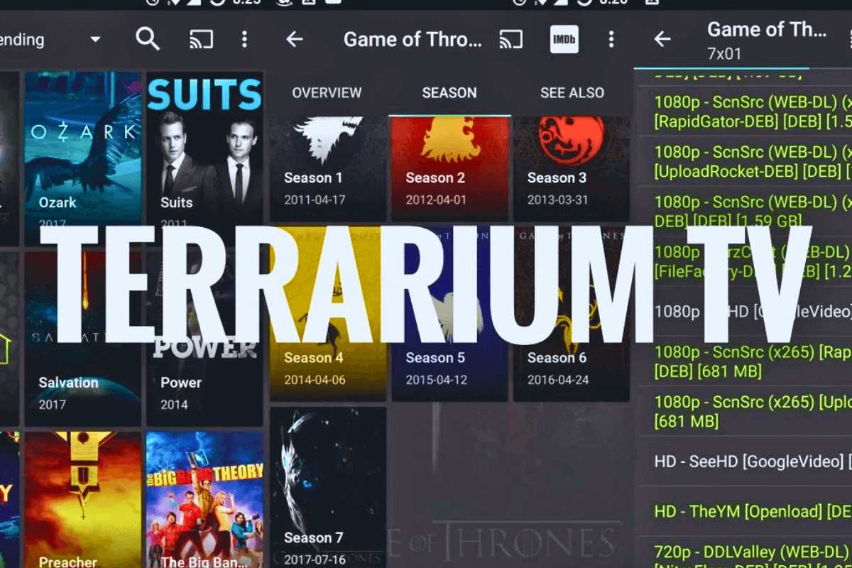 20 приложений для просмотра фильмов и сериалов: Terrarium TV App