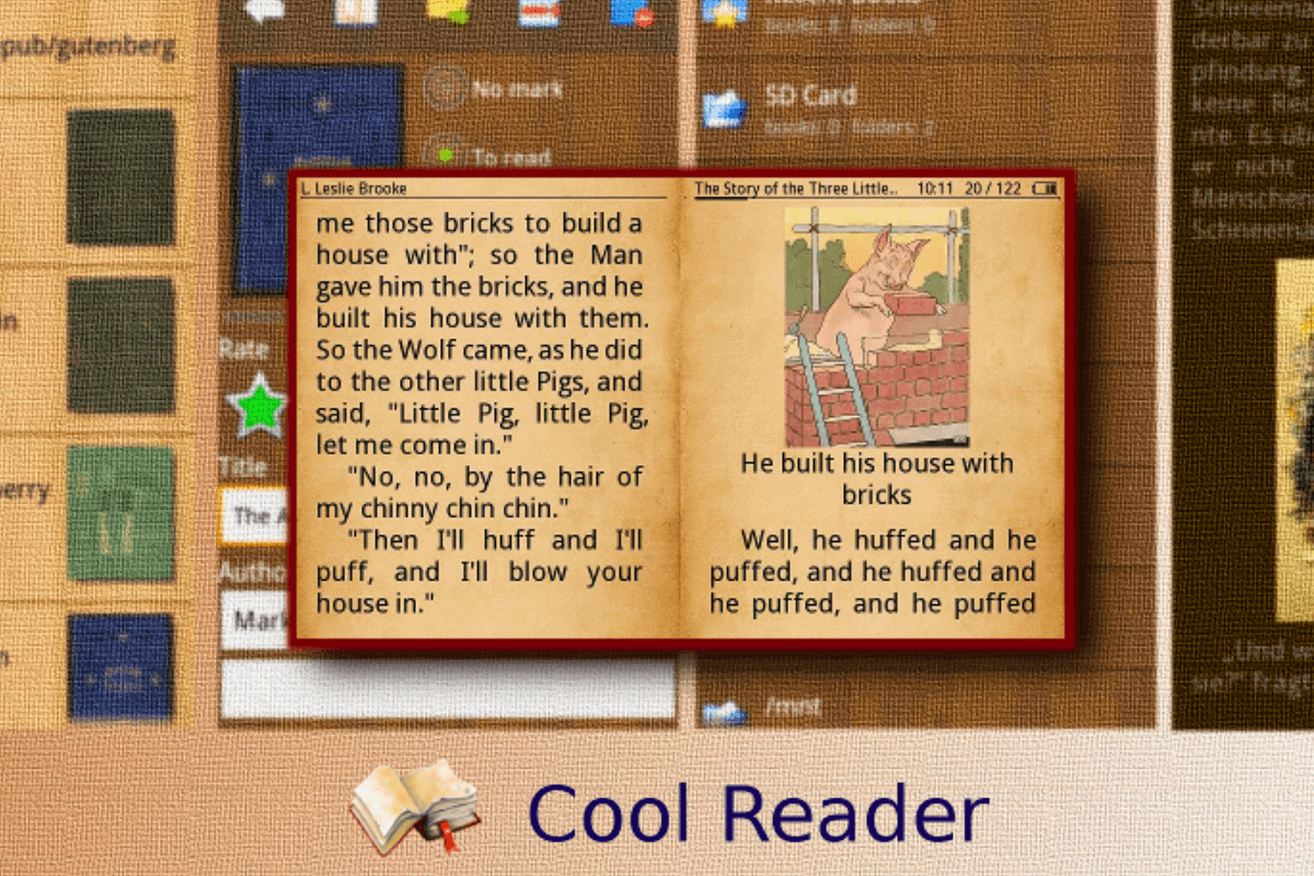 Топ-15 бесплатных и платных приложений для чтения книг: Cool Reader