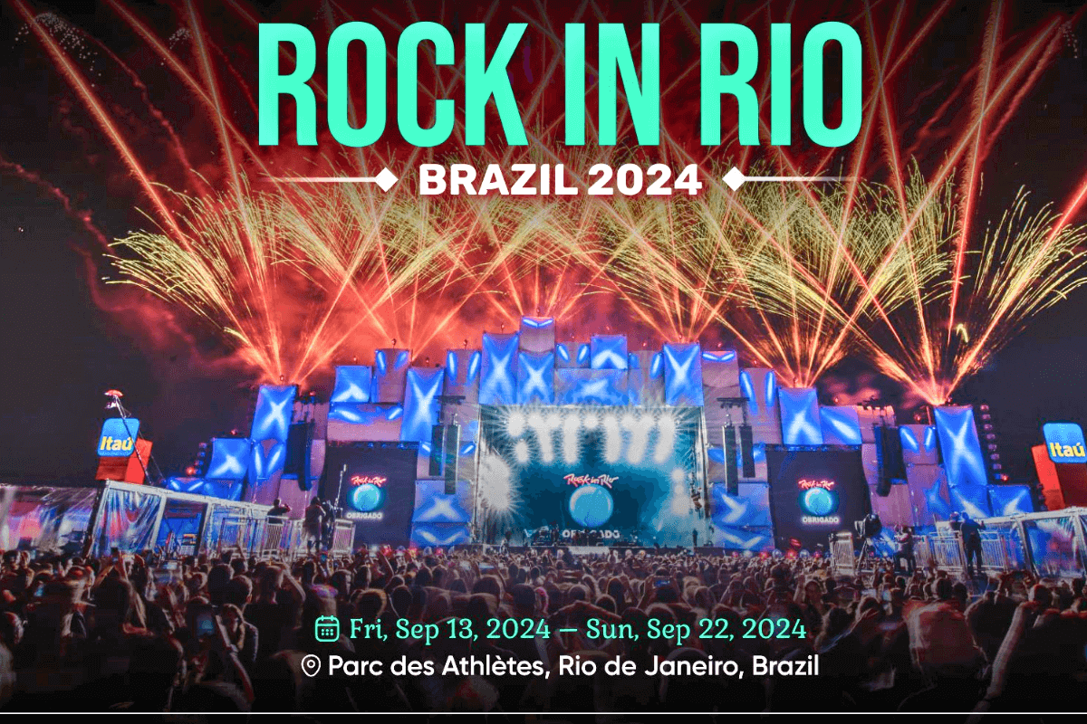 Топ-15 фестивалей мира 2024: фестиваль Rock in Rio, Бразилия