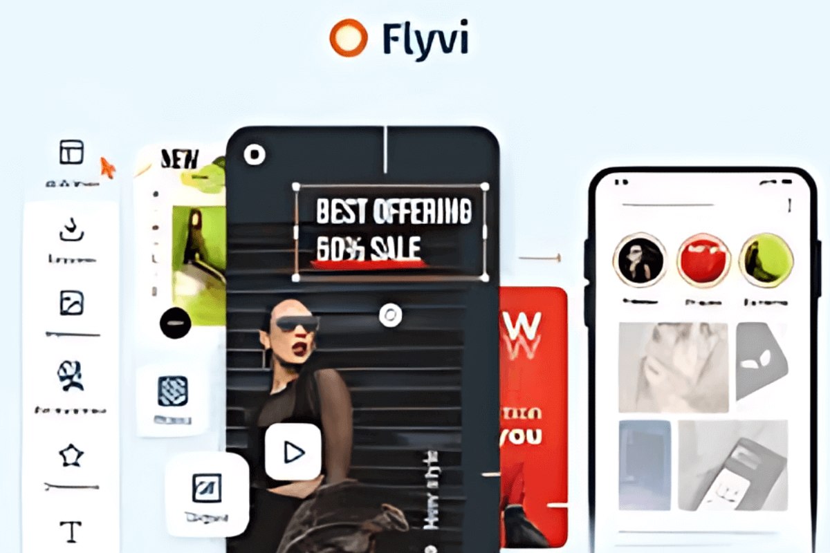 Лучшие платные и бесплатные альтернативы Canva для дизайна: Flyvi.io — платформа для создания дизайна