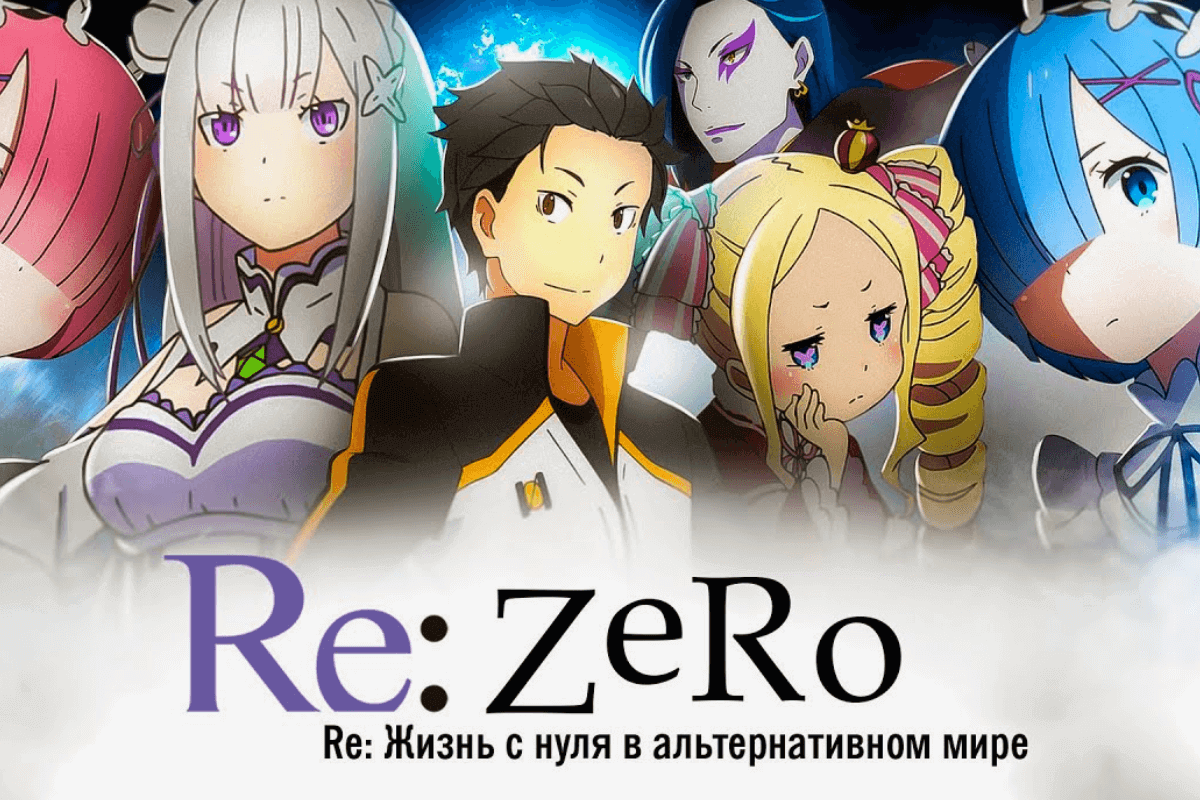 15 самых популярных аниме всех времен - Re:Zero. Жизнь с нуля в альтернативном мире