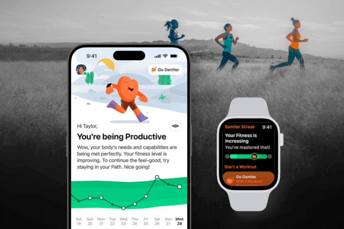 Лучшие приложения и игры года по версии App Store Awards 2024 - Gentler Streak — фитнес-трекер с оптимистичными напоминаниями и отчетами о прогрессе